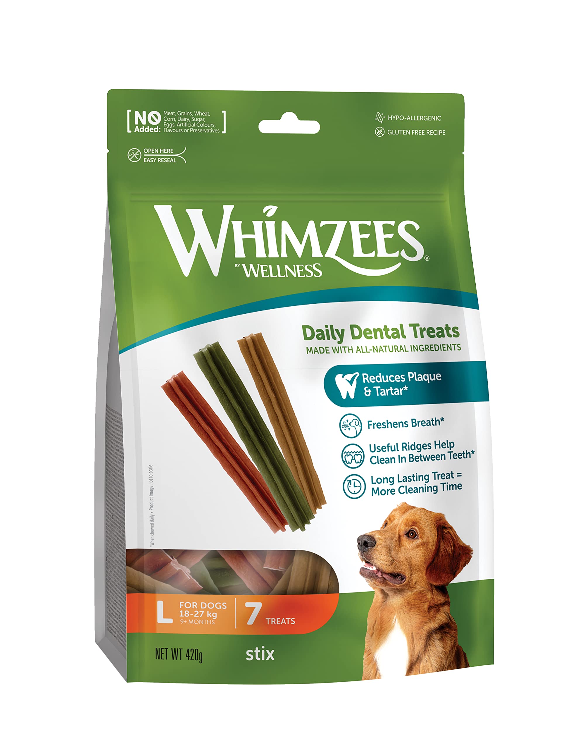 WHIMZEES Stix L, 7 Pieces – Size L