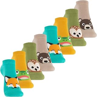 Footstar 8 Pairs Boys Girls Short Socks