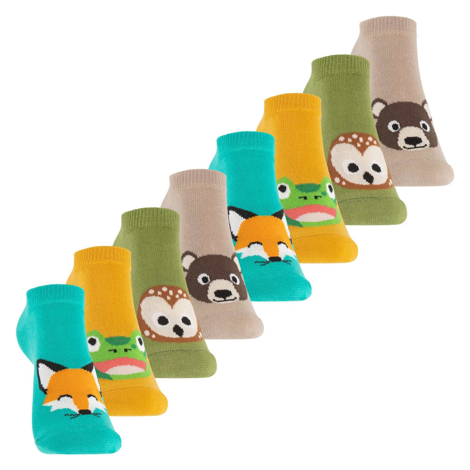 Footstar 8 Pairs Boys Girls Short Socks