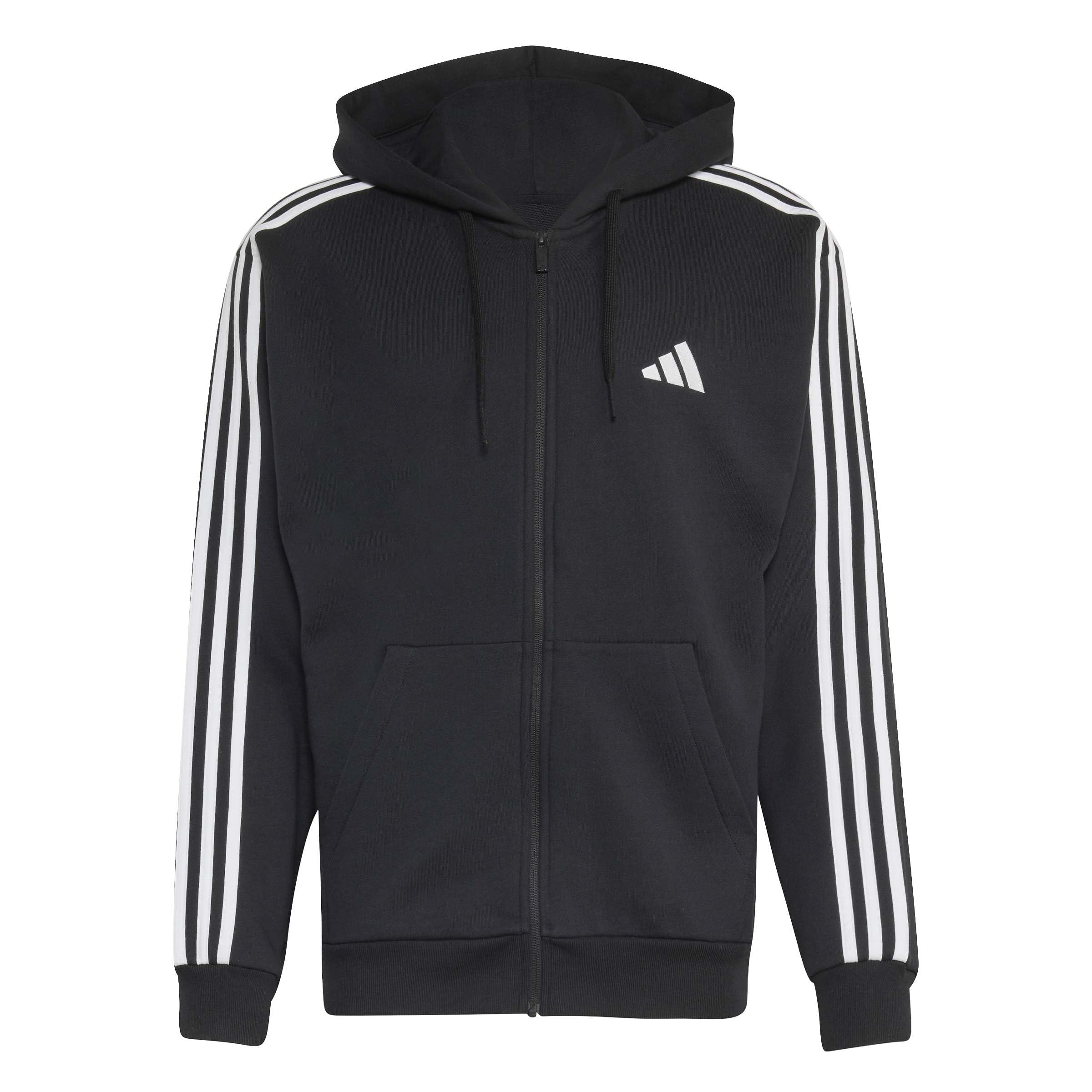 adidas Men's Essentials 3-Stripes French Terry Hooded Jacket