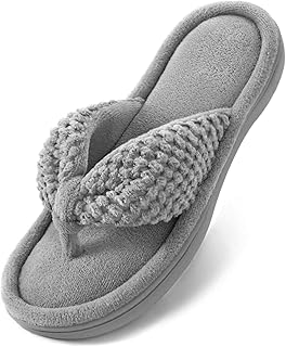 ULTRAIDEAS Women's Popcorn Flip Flop House Slipper with Memory Foam, Gift for Women Mom