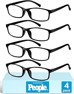 Gaoye 1.5 Reading Glasses Men - Blue Light Blocking Lenses, TR90 Frames, UV400 - Eyeglasses with Clear Vision