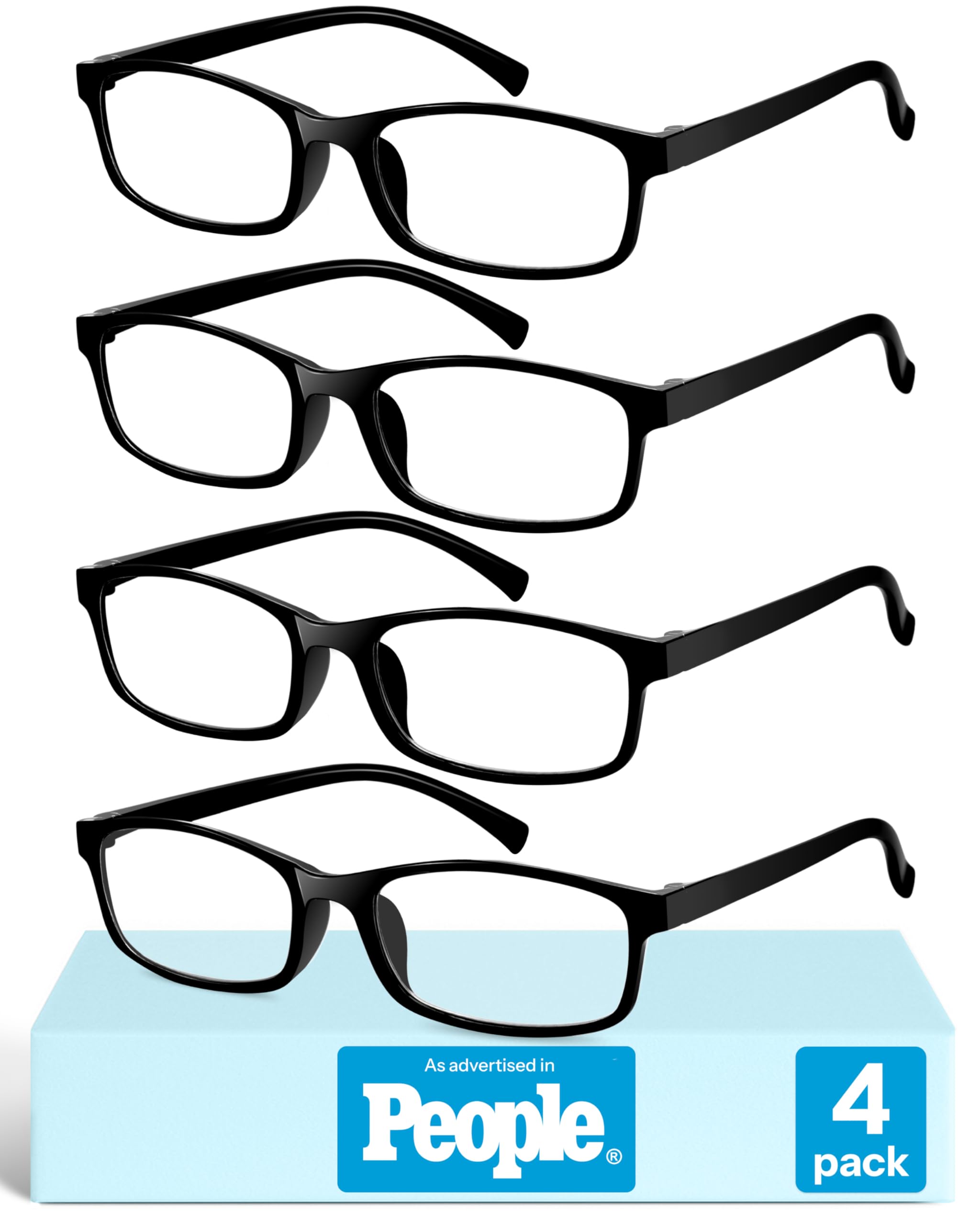 Gaoye 1.5 Reading Glasses Men - Blue Light Blocking Lenses, TR90 Frames, UV400 -