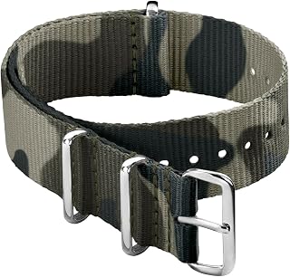 Archer Watch Straps - Classic Military Style Nylon Watch Strap - Choice of Color and Size (18mm, 20mm, 22mm, 24mm)