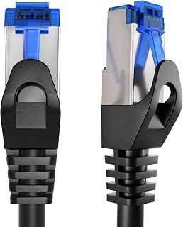 KabelDirekt – Cable Ethernet 5Gbit/s – 30,5m, plateado