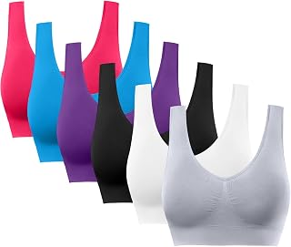 BESTENA Sports Bras for Women, Seamless Comfort Yoga Bra with Removable Pads