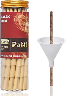 PaNt cones | 100 pack | king size pre rolled cones with tips ​| 110 mm slow type brown rolling papers | Include cone loader