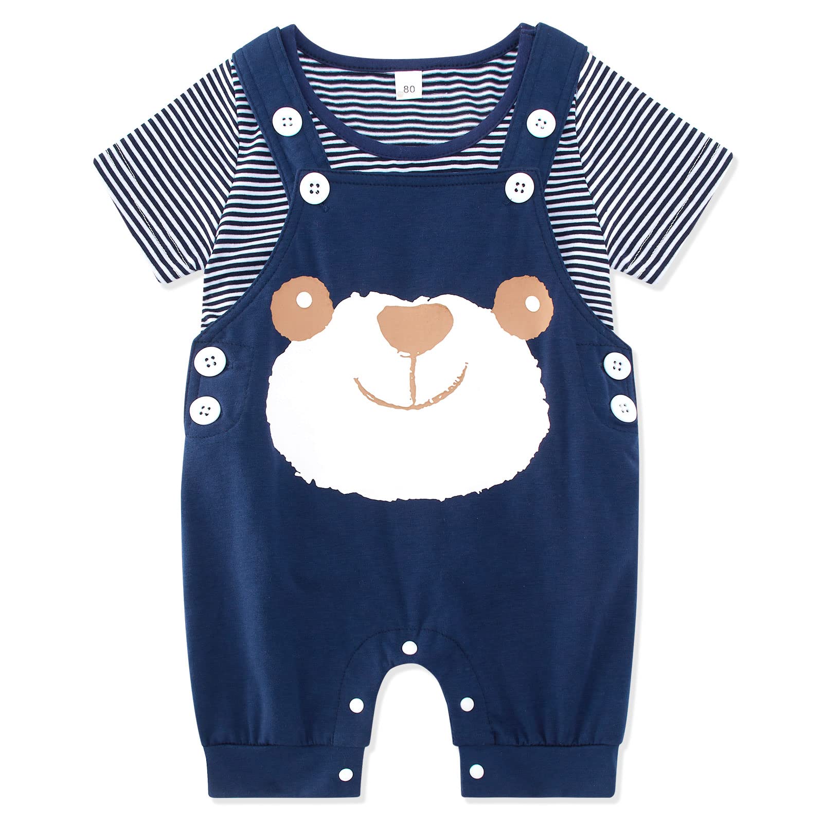 SFreeBo Infant Baby Boys Clothing Sets 2pcs Newborn Baby Cotton Romper Outfits S