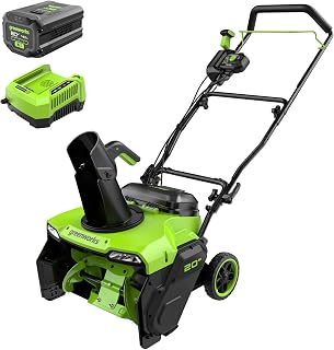 Greenworks 80V 20'' Brushless Snow Blower with (1) 4Ah Battery and Fast Charger