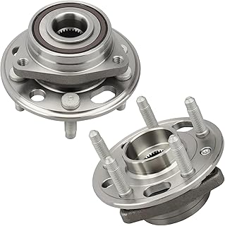 BasaltGear 513288 Pair 2 Front/Rear Wheel Hub &amp; Bearing Assembly for Chevrolet Malibu Impala Equinox Buick Regal Lacrosse Cadillac CTS XTS GMC Terrain Saab 9-5