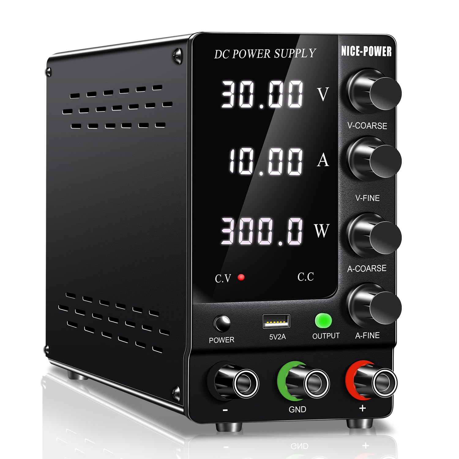 NICE-POWER DC Power Supply Variable 30V 10A, Adjustable Switching Regulated DC B