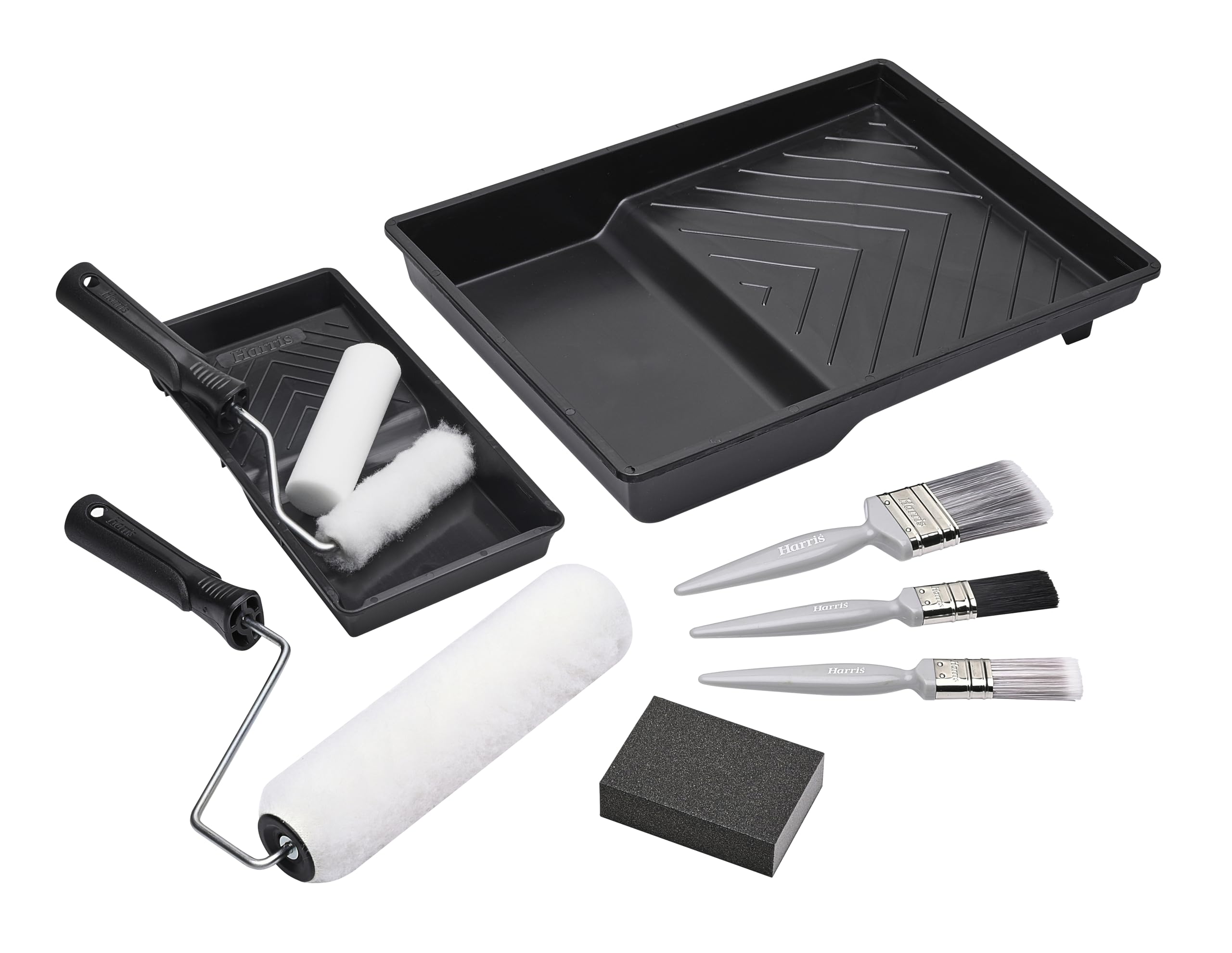 Harris Walls & Ceilings Essentials Decorating Set | 11 Pieces | 9" Roller Sleeve