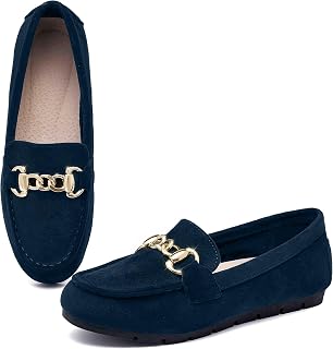 ABEJOJO Women Loafers Comfortable Casual Flat Shoes Walking Driving Elegant