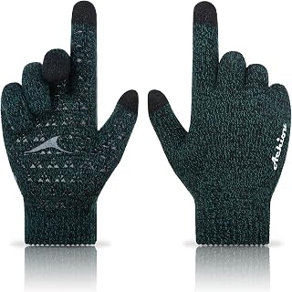 Achiou Winter Gloves for Men and Women, Touchscreen Soft Knit Gloves