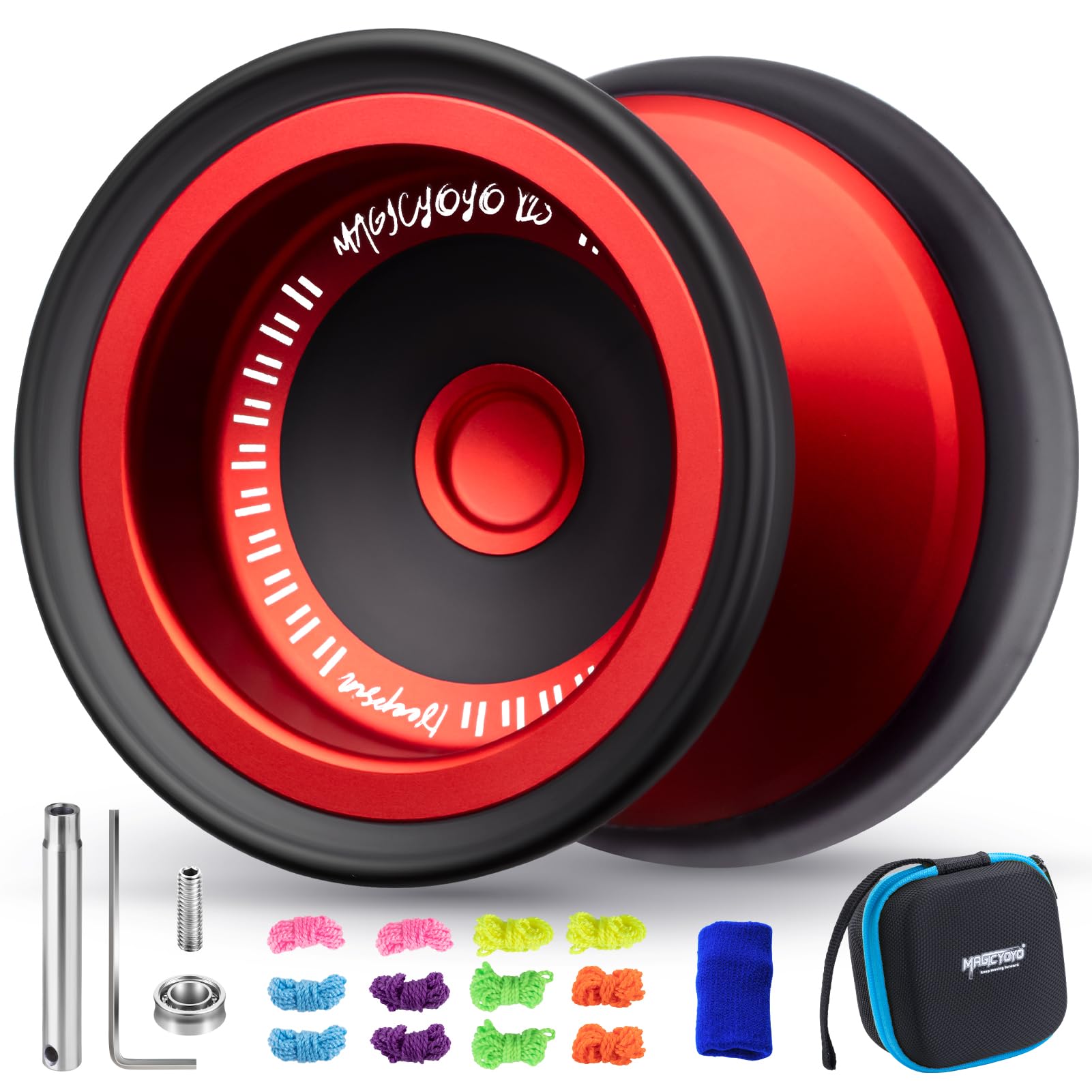 MAGICYOYO V13 DEEPSPIN Bi-Material Yoyo for Kids 8-12, Dual Purpose Yo-yo | Prof