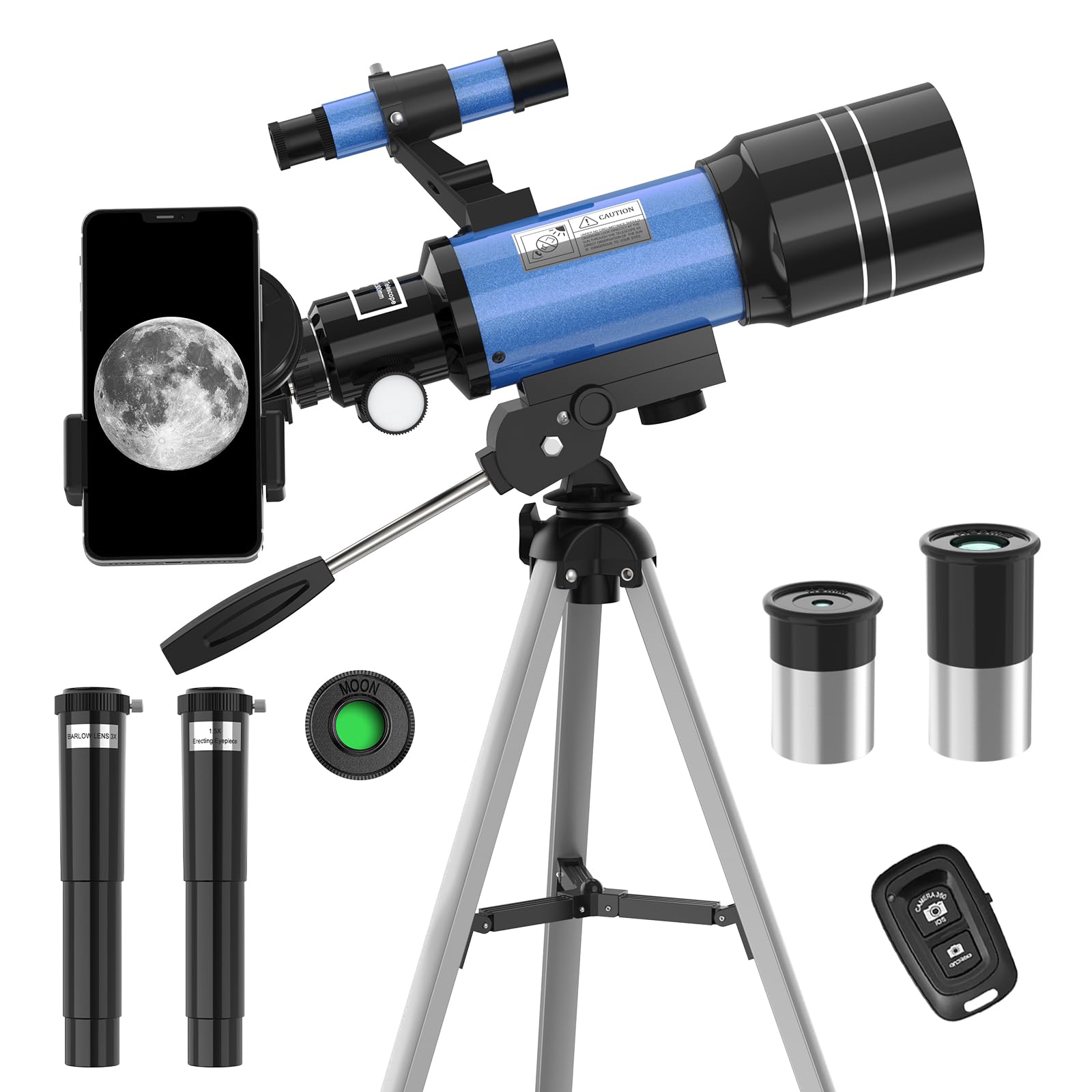 Telescope for Adults & Kids, 70MM Aperture FMC Optics Telescopes for Astronomy B