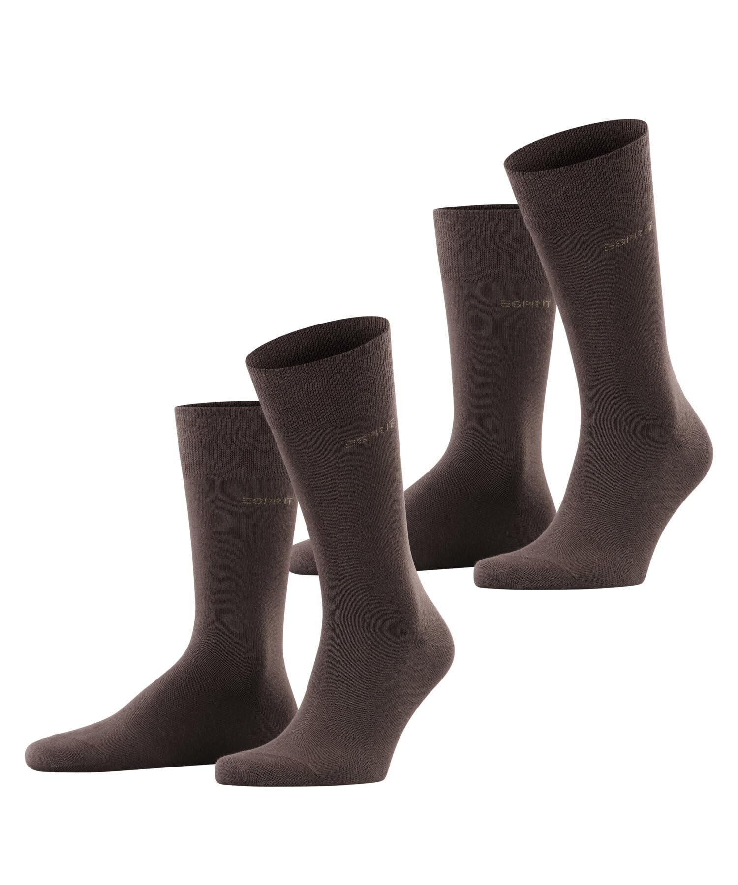 ESPRIT Men's Basic Plain 2-Pack Breathable Cotton Socks