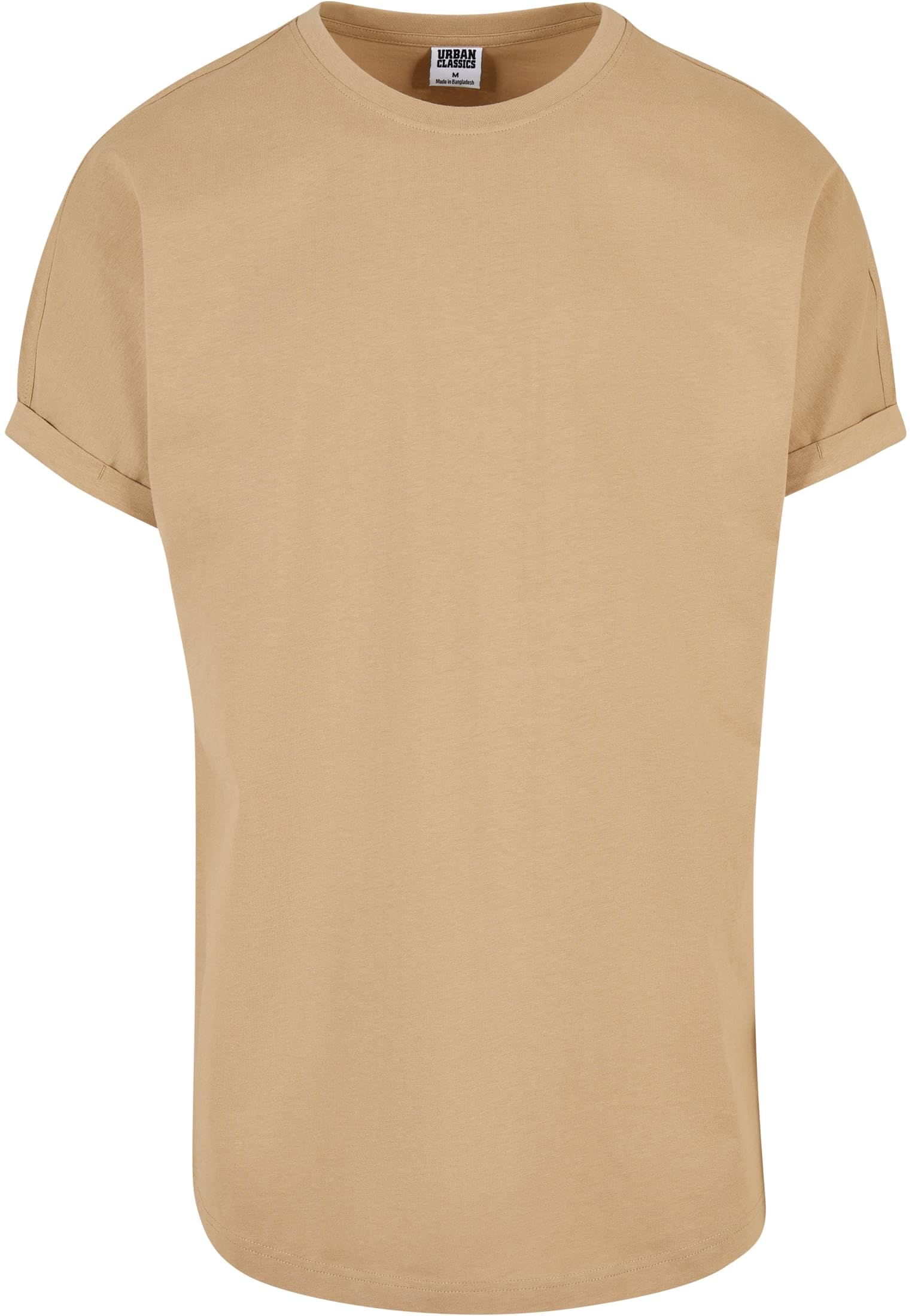 Urban Classics Men's Long Shaped Turnup Tee Casual T-Shirt for Men Long Cut Avai