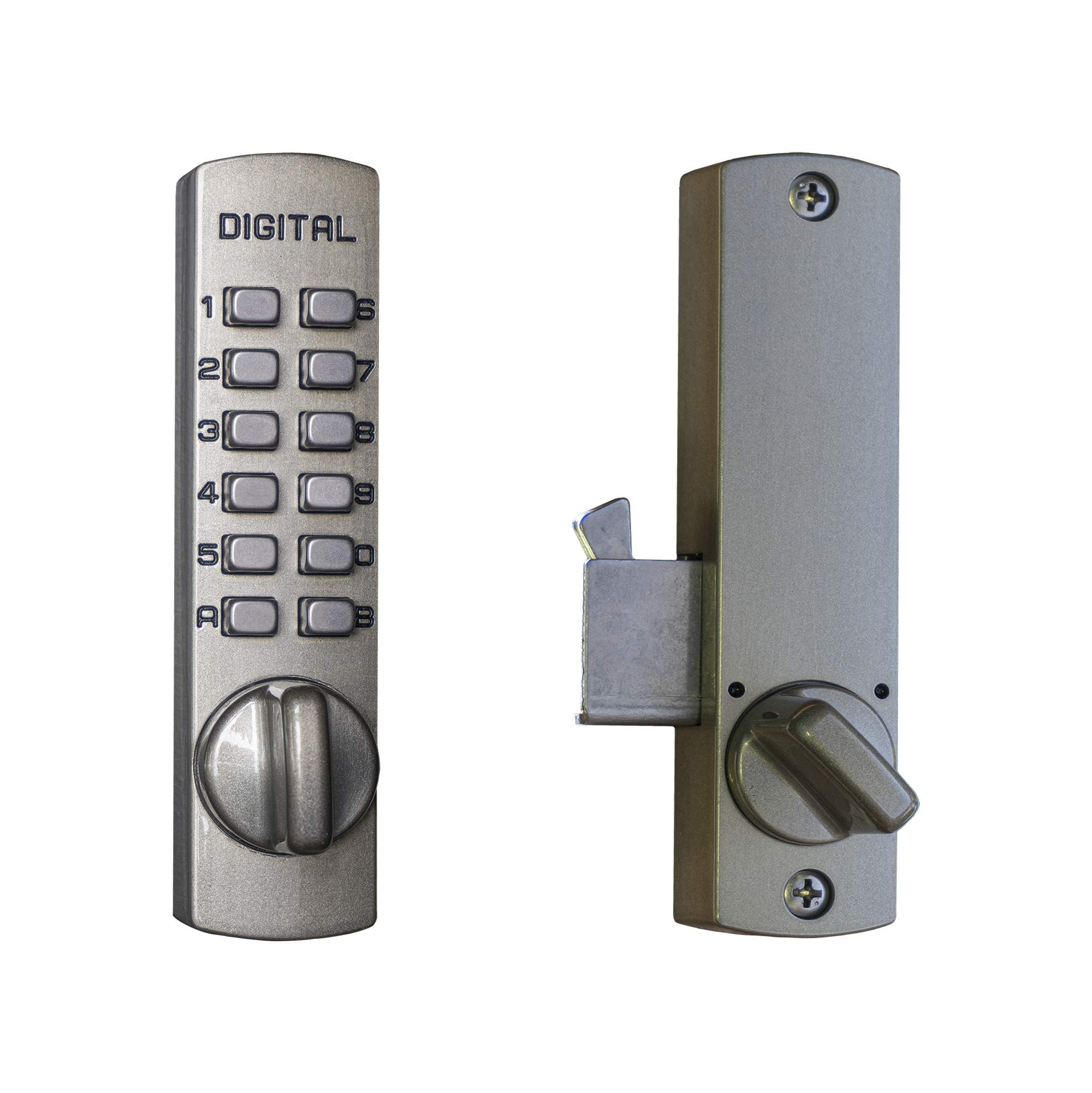 Lockey C150 C Series Keyless Entry Sliding Door Mechanical Deadbolt - Satin Nick