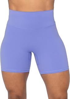 Sunzel High Waisted Biker Shorts for Women with Pockets Seamless Front Yoga Workout Gym Cycling Tummy Control Buttery Soft