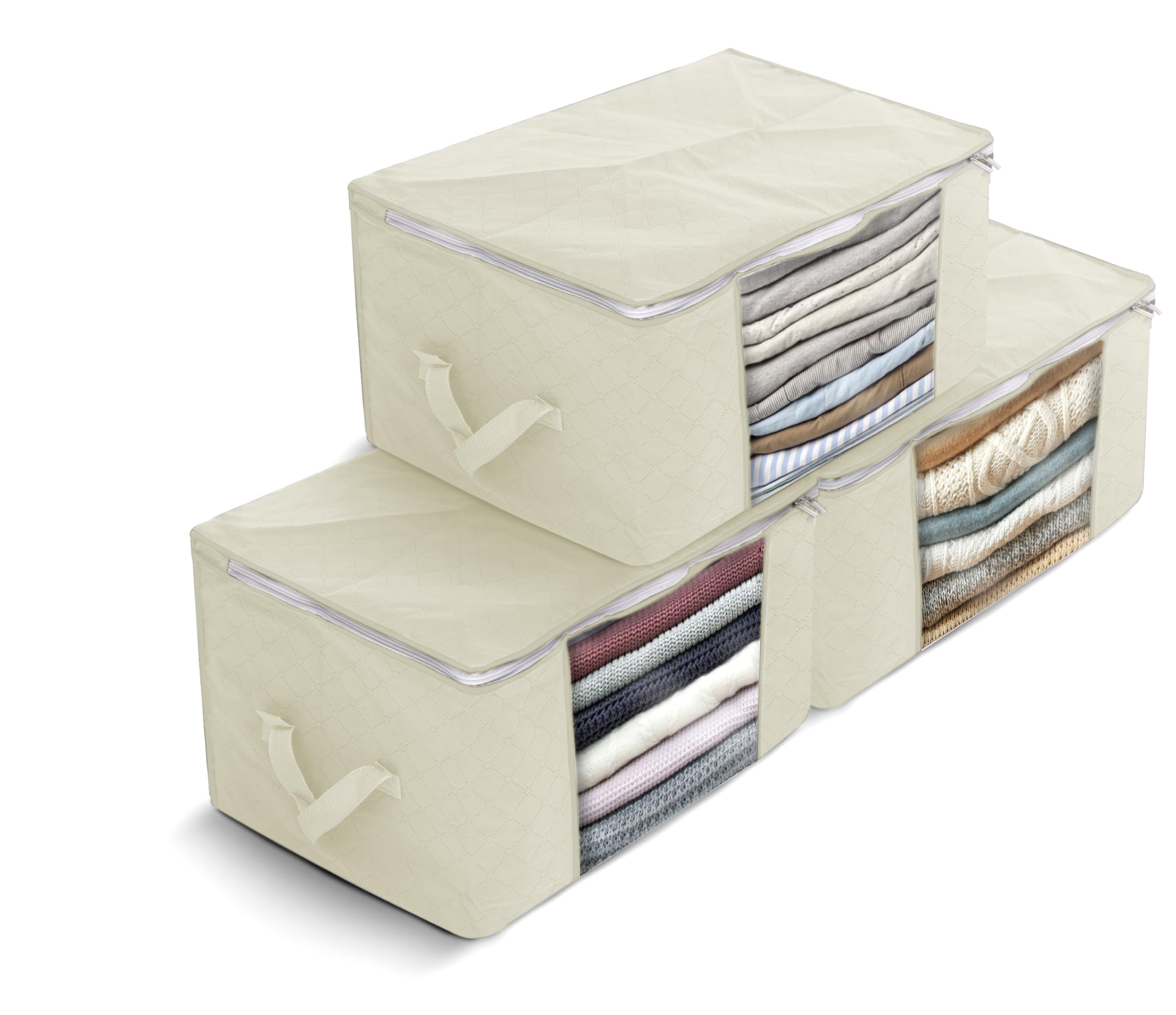 Delka 90L Storage Bags with Lids, Large Storage Boxes with lids, Storage Unit fo