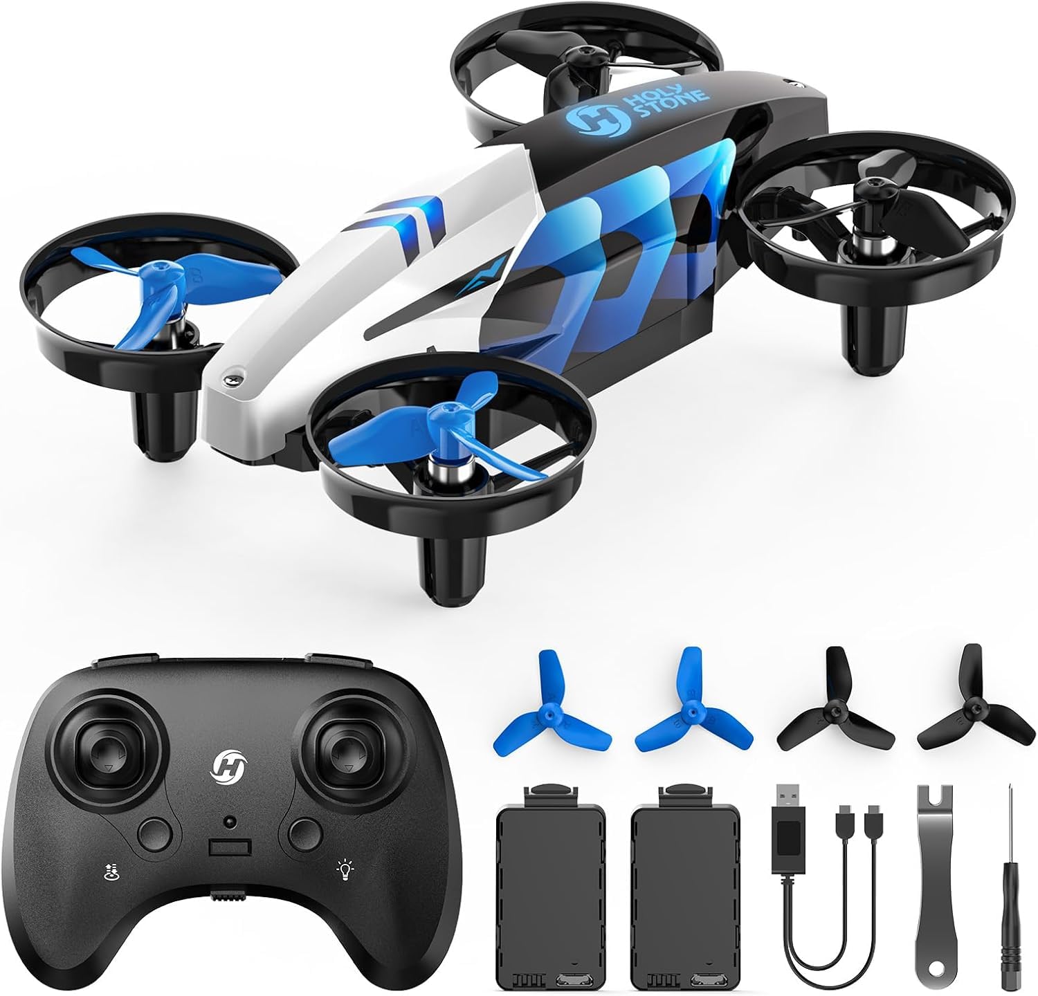 Holy Stone HS210T Drones for Kids, 2 IN1 MINI Indoor Drone with Land & Fly Mode,