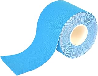 Sport Therapy Kinesiological Tape: Relieves Muscle Tensions and Tensions – 90% Cotton, Does Not Contain Latex – Medical Device Certified | 5 cm x 5 m (Blue)