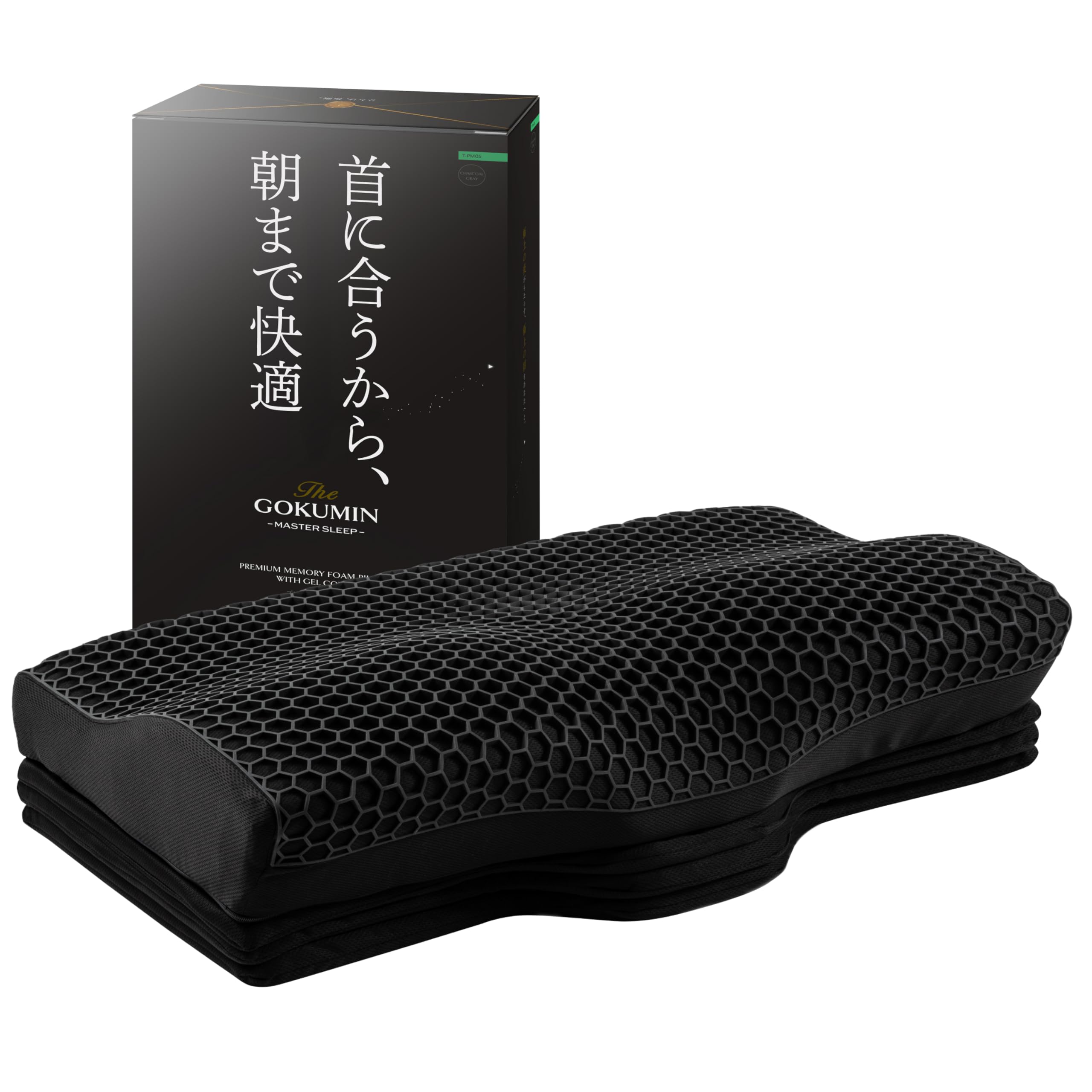 GOKUMIN Pillow Memory Foam Pillow 【Hybrid Pillow with Gel Material and Memory Fo