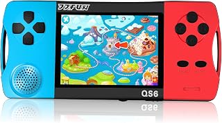 SNONBROS Handheld Game for Kids with 3.5" IPS Large Screen 216 Video Games | Built-in Games,No WiFi Needed,USB-C Recharge,6+Hrs Playtime,Arcade Electronic Toy,Xmas Present for Boys Girls 4-13,Blue+Red