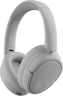 JLab JBuds Lux ANC, Over Ear Headphones, Active Noise Cancelling, Bluetooth, Cloud White