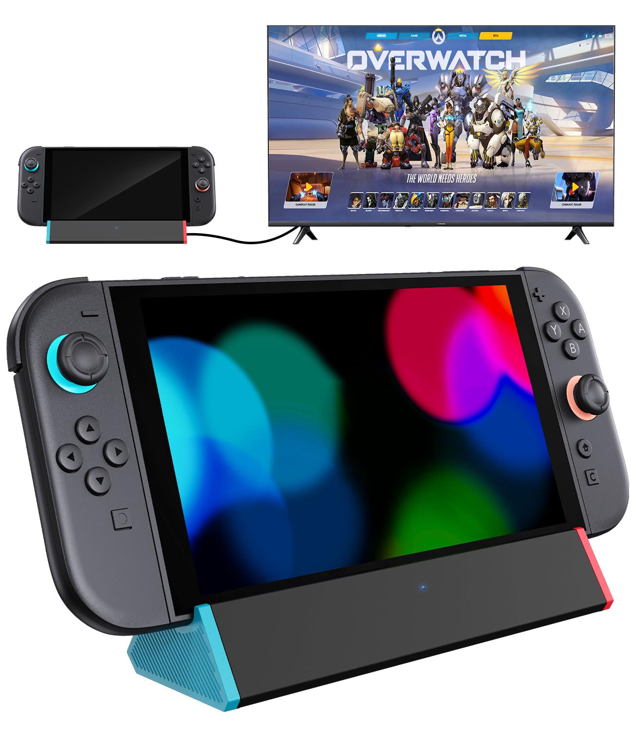 SIWIQU Switch 2 TV Dock, 4K@120Hz Output | Portable Docking Station Only for Nin