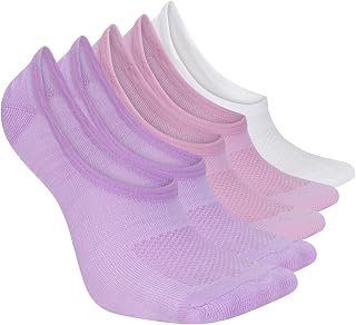 Skechers Invisible Liners for Women 5 Pack Lightweight Breathable Mesh Liners