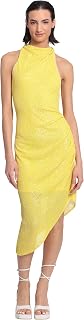 Donna Morgan Dress, Sequin, Mock Neck, Midi Dress With Slit, Women's