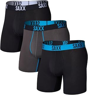 SAXX Underwear Co. Men's Core Performance Mesh Boxer Brief 3-Pack