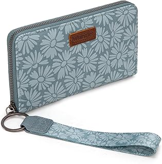 Wrangler Womens Daisy Wallet Large Wallets for Women Bifold Wallets, Card Cases & Money Organizers Ladies Female Wallet with RFID Lining and ID Window