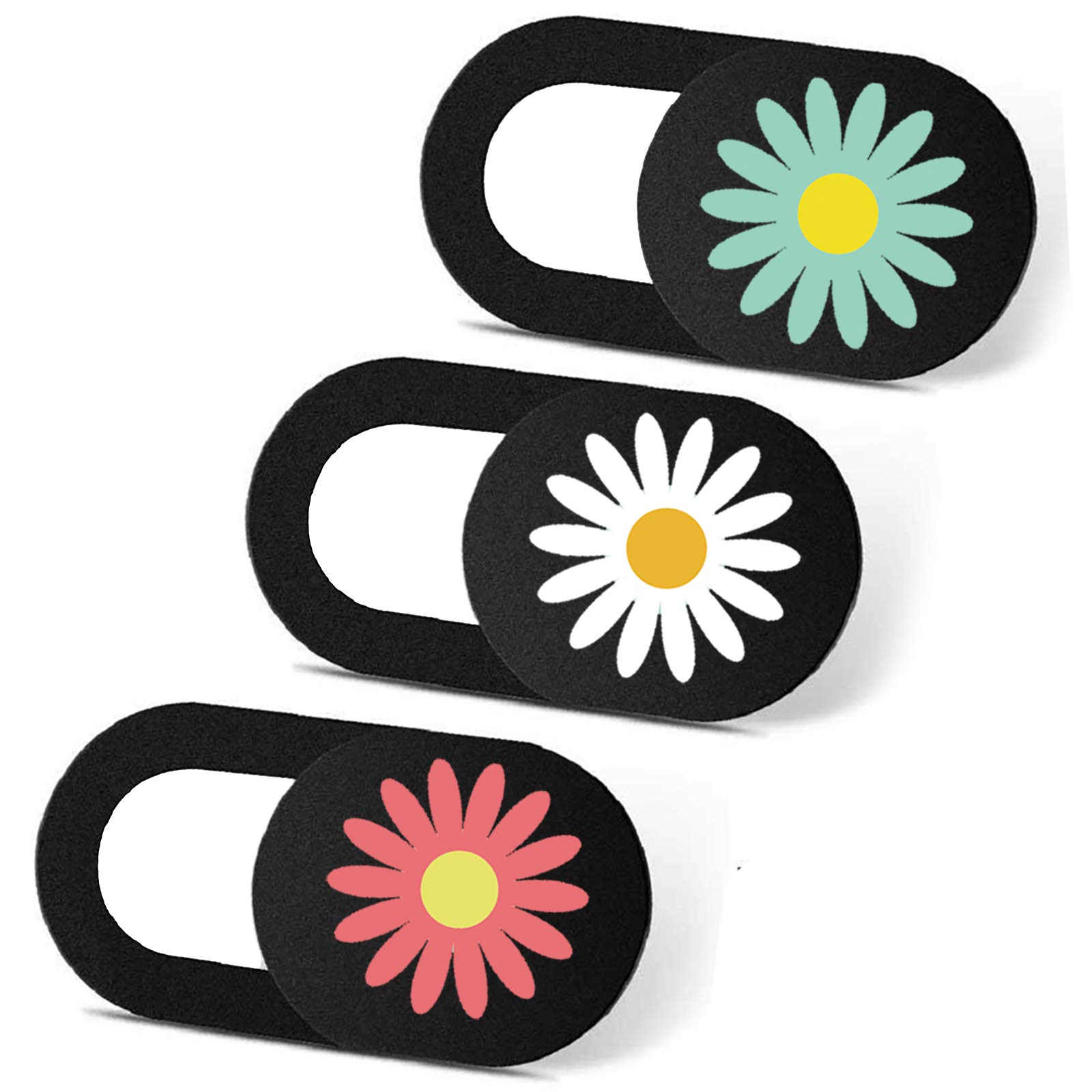 IMNEXT2U Webcam Cover Slide Ultra Thin Laptop Camera Privacy Protect Daisy | 3 P