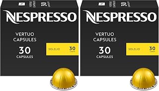 Nespresso Capsules Vertuo,Solelio,Mild Roast Coffee,30-Count Coffee Pods,Brews 7.8 oz.,(Pack of 2)