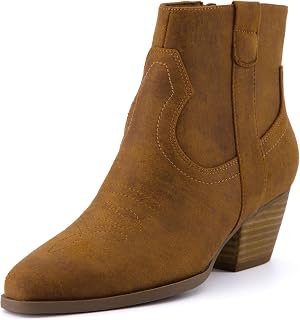 CUSHIONAIRE Bottes Western Outlaw pour femme + mousse à mémoire de forme, larges largeurs disponibles, marron, 40.5 EU