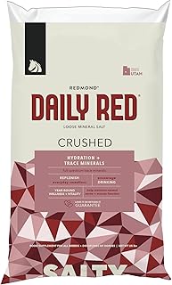 Daily Red Crushed Loose Minerals | Mineral Salt + Electrolyte Supplement for Horses (25LB Refill Bag)