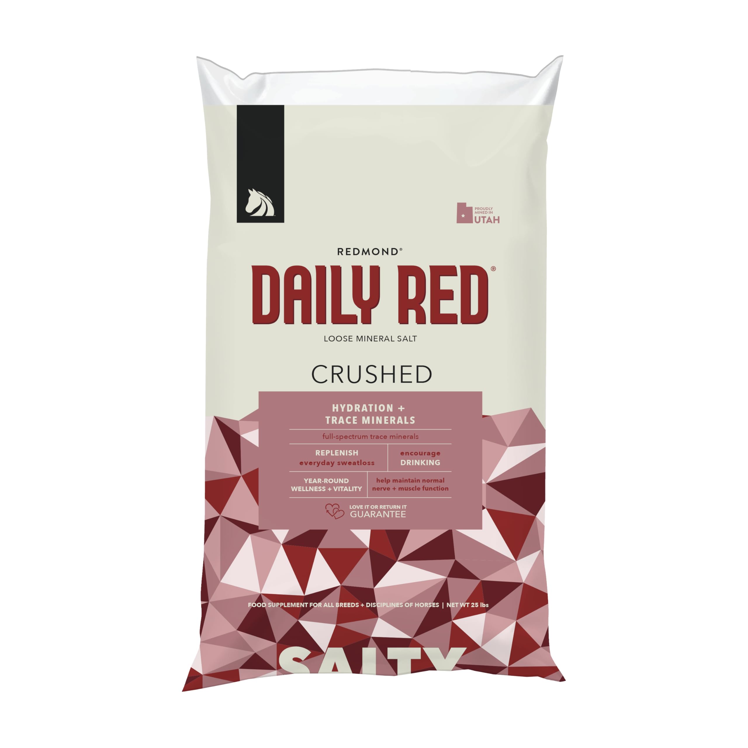 Daily Red Crushed Loose Minerals | Mineral Salt + Electrolyte Supplement for Hor