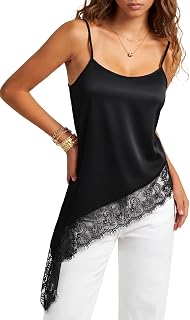 Umenlele Women's Silky Satin Y2k Cami Top