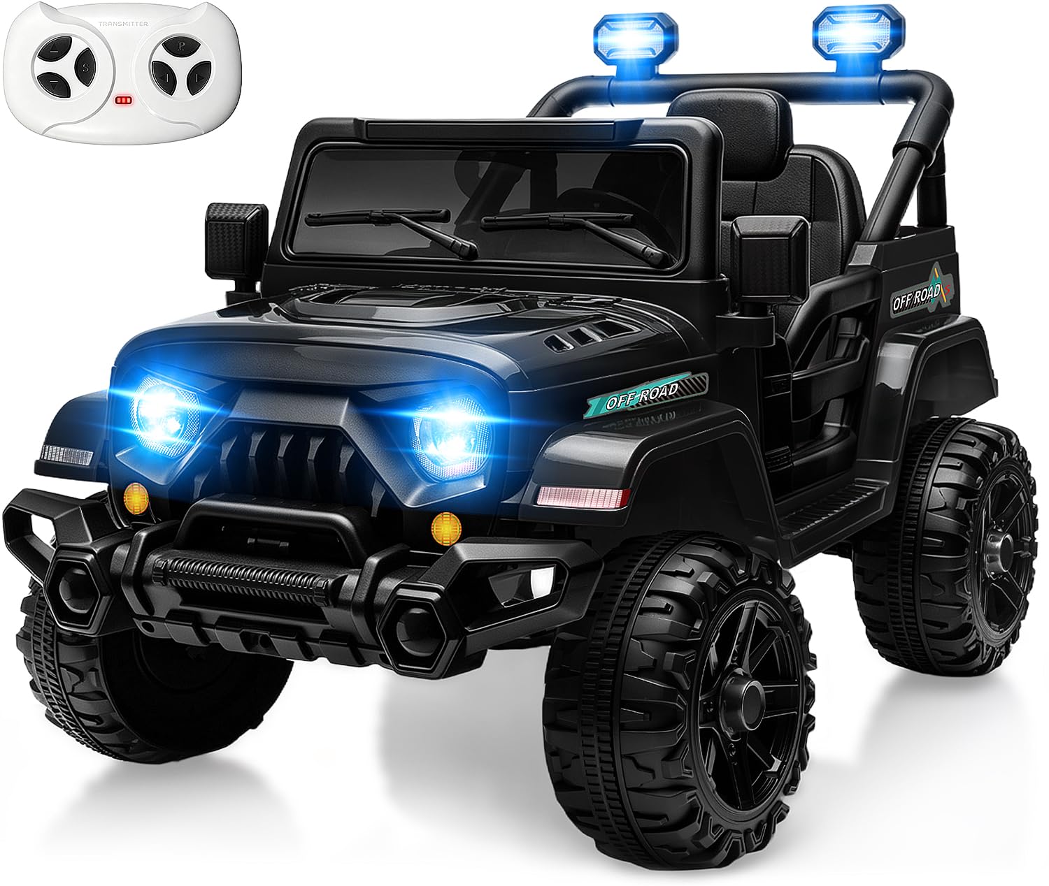MINIATURE MOTORS 12V Kids Electric Ride on Truck Car Remote Control, Twin 35W Mo