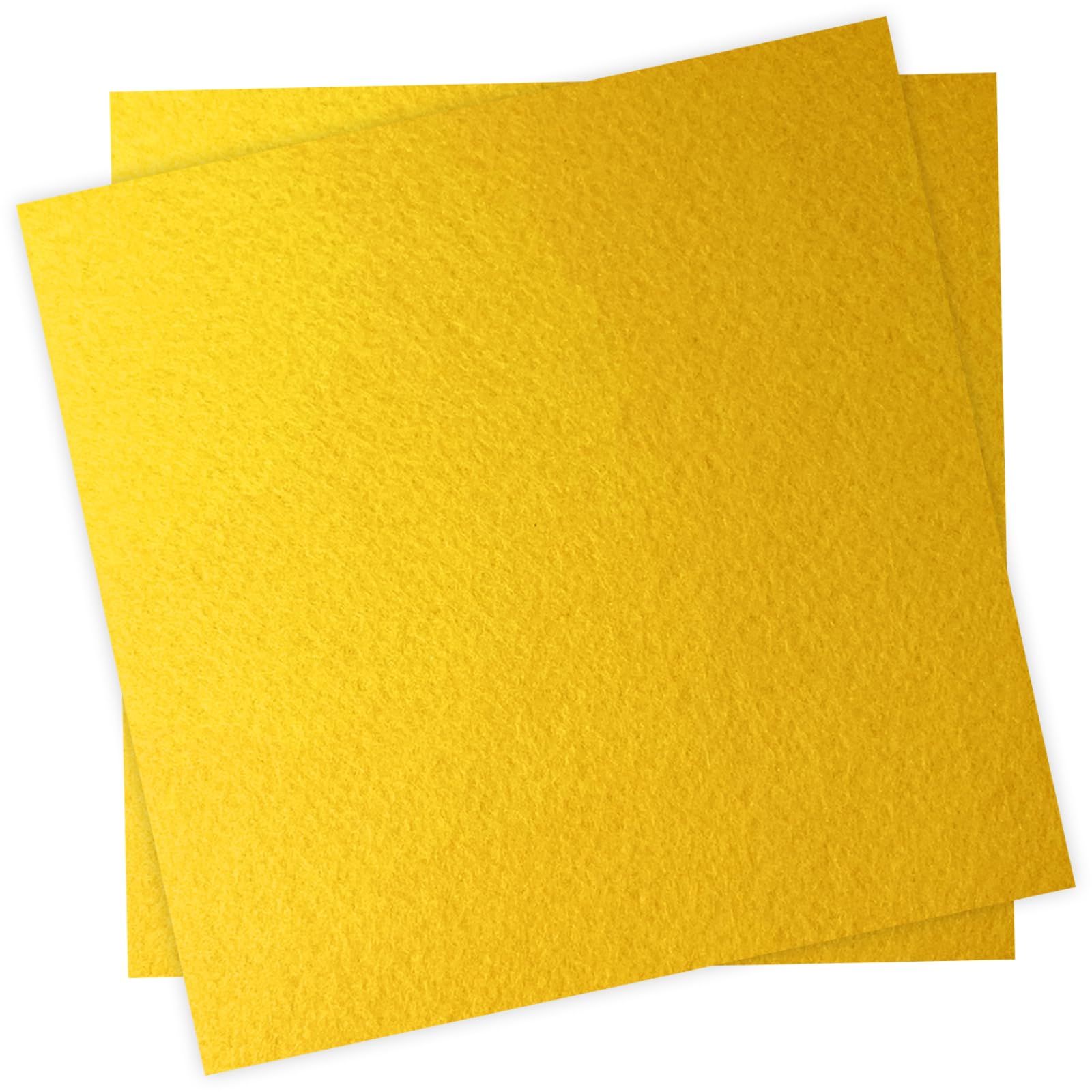 12" x 12" Felt Fabric Sheets for Crafts, Squares Felt Paper (Light Yellow) | Pre