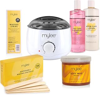 Mylee Complete Waxing Kit - Soft Cream (Honey), Salon Quality Wax Heater