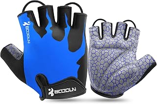 KONVINIT Cycling Gloves Men's Summer Half Finger MTB Gloves, Cycling Gloves for Mountain Bike/Road Bike, Bicycle Gloves Leisure Men and Women, Breathable, Non-Slip Shock Absorption