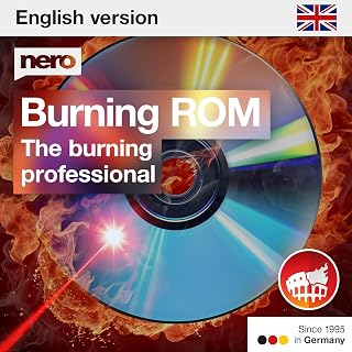 Nero Burning ROM 2026 | The Original Disc Burning Software | CD DVD Blu-ray Burning & Copying | Rip, Burn & Secure Data | Lifetime Licence | 1 PC | Windows 11/10 | Made in Germany