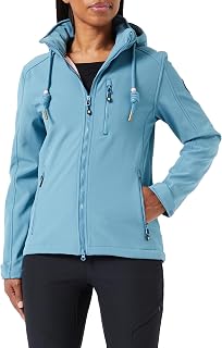 Ankerglut Ankerglutfreude - Chaqueta de Entretiempo Para Mujer Con Capucha Desmontable Chaqueta softshell Mujer (Pack de 1)