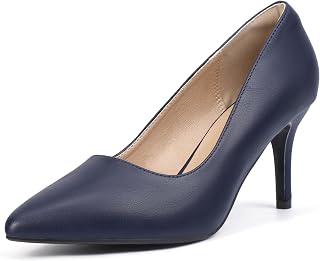 IDIFU IN4 Women's Pumps High Heels Closed Toe Stiletto Pointed Toe Dress Shoes Wedding Prom Bridal Daily Work Office Business Trendy Fashion Sexy Comfortable Pumps Dressy Shoes