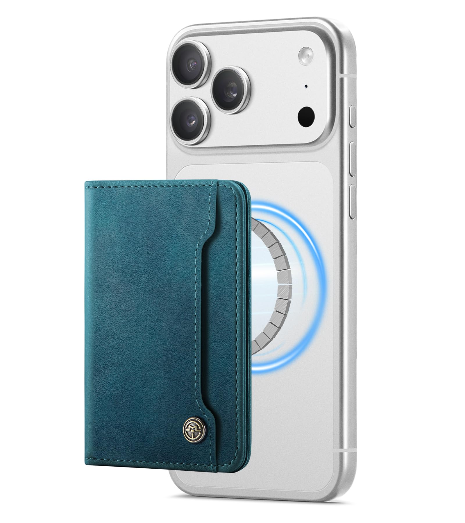 Vinich for MagSafe Wallet Magnetic RFID Blocking Card Holder, Vintage Green