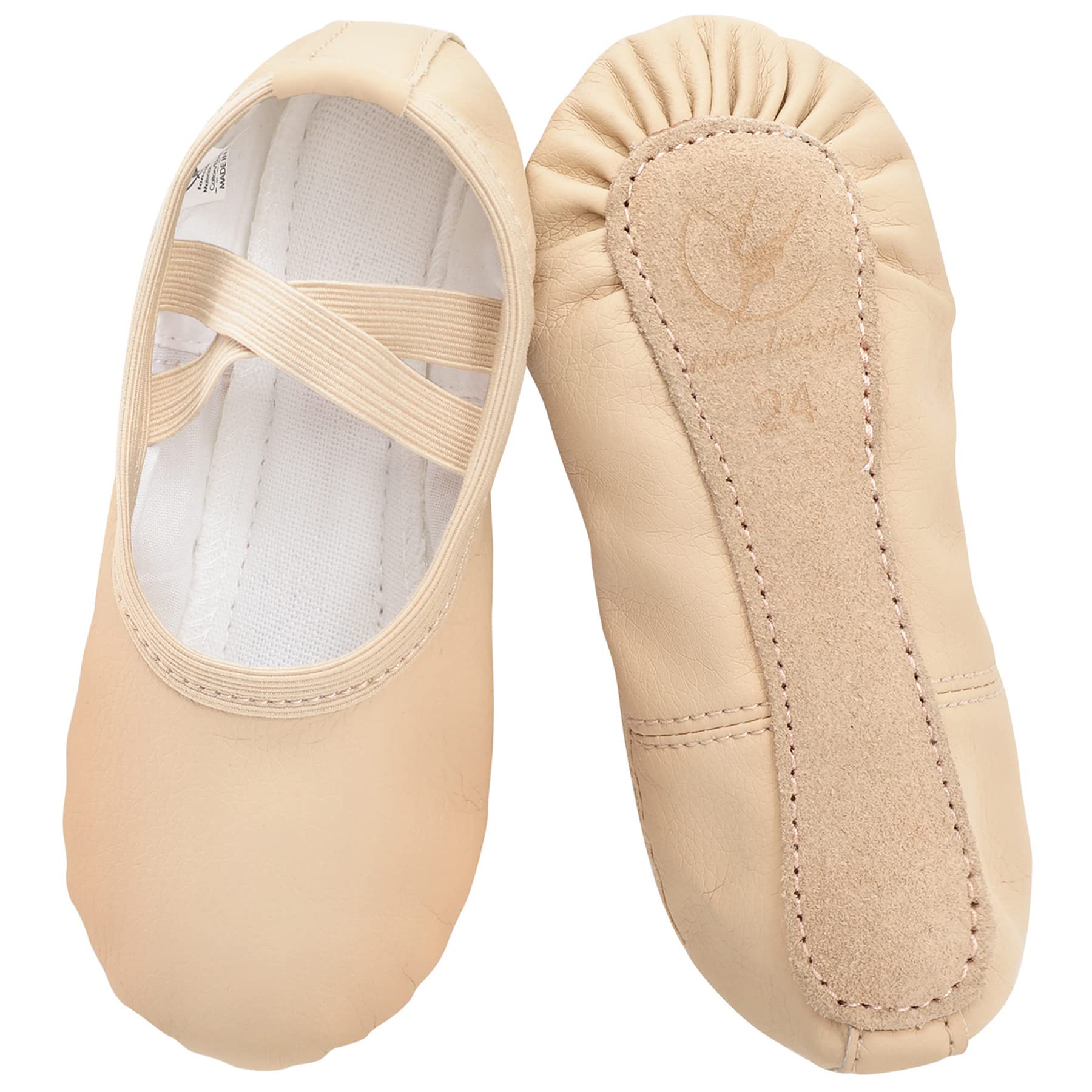 Leather Ballet Shoes Girls Ballet Slippers Dance Shoes with Whole Leather Sole f